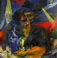 Umberto Boccioni - Woman in a Cafe